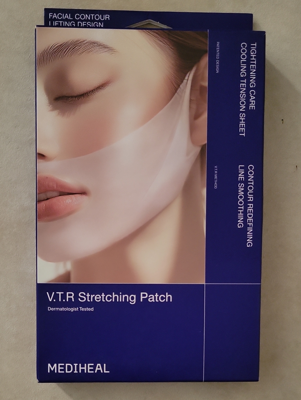 NIB Mediheal V.T.R. Stretching Patch – V-Line Lifting & Tightening Mask-4 Masks